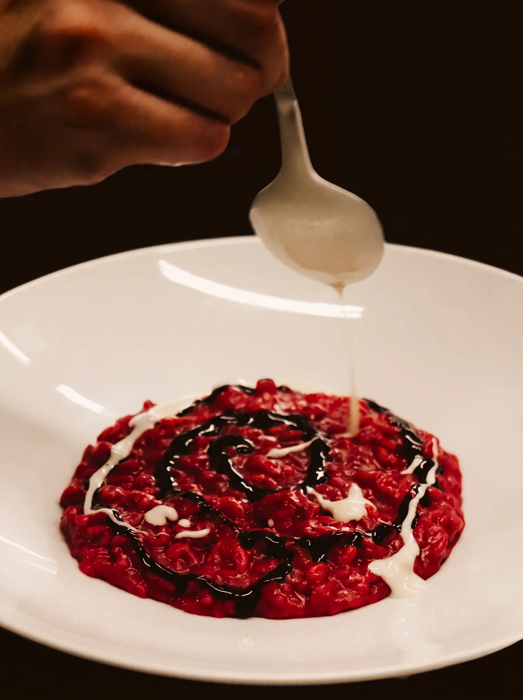 Risotto alla rapa rossa, l'impiatto